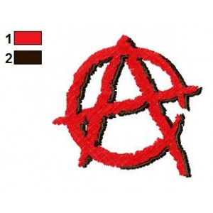 Anarchy Embroidery Design
